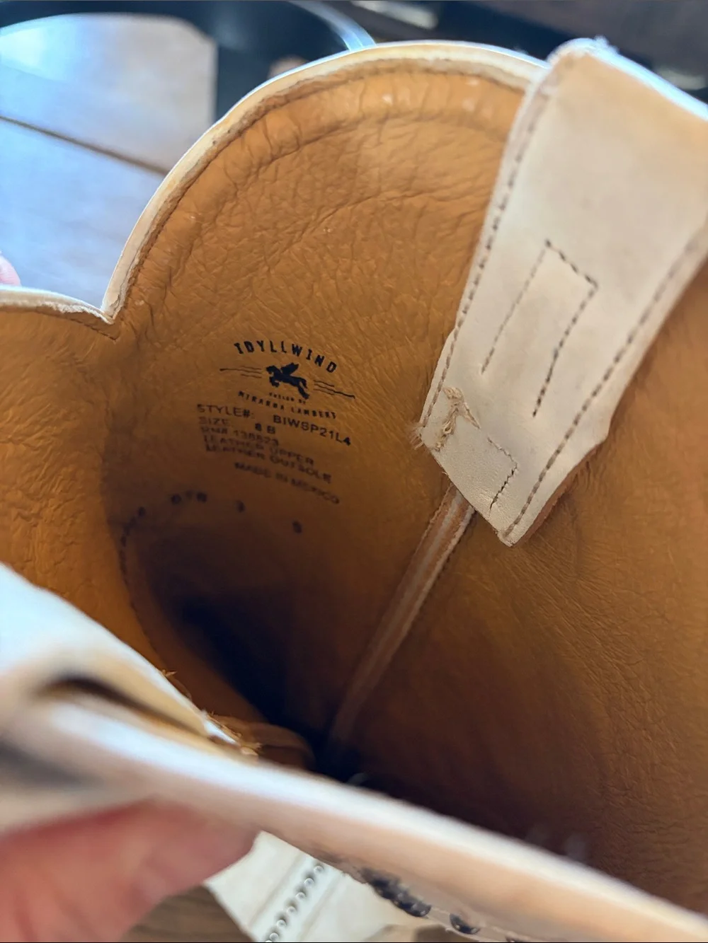 Idyllwind Cream Over-the-Knee Studded Western Boots - Picture 4 of 5